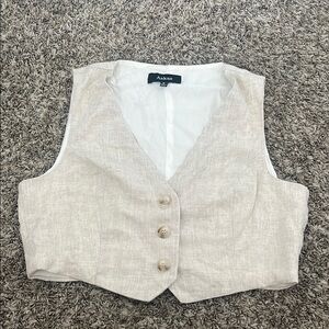 Women's Cream Vest Top